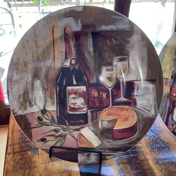 Sakura Collection Wine Display Plates Set-2 - Picture 3 of 4